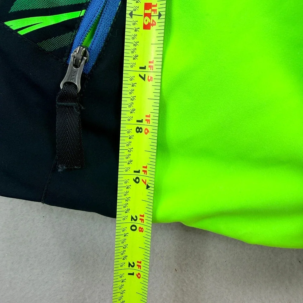 Spyder Boys Size 6 Ski Jacket Neon Green Black 3M Thinsulate Small to Tall Grow